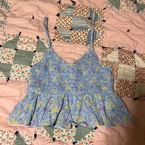 Floral baby doll style tank top